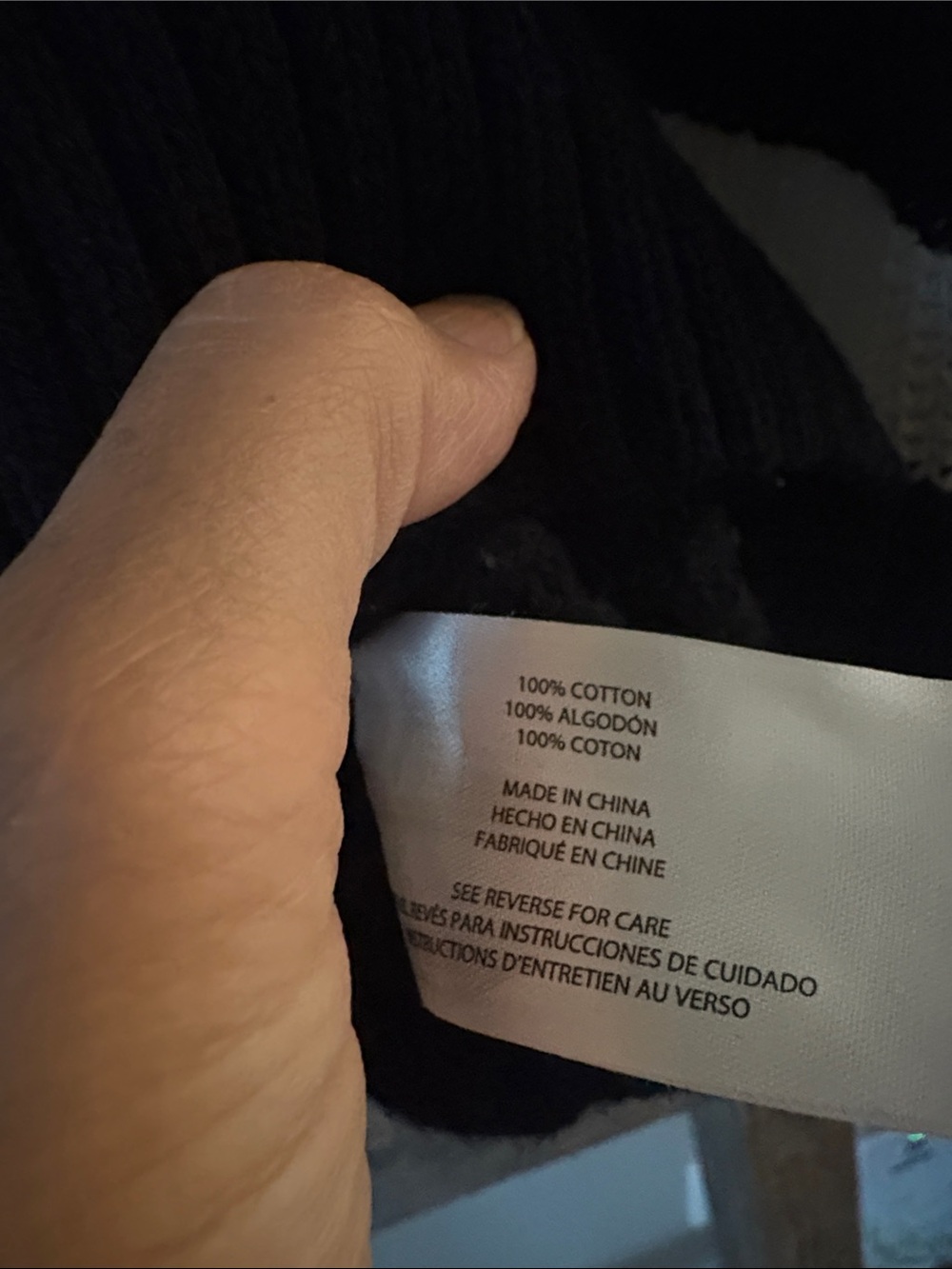 GAP 100% Cotton Black and White Striped Roll Neck Sweater - Picture 5 of 6